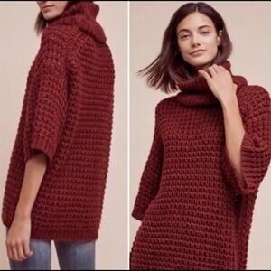 Plenty Tracy Reese Burgundy Chunky Knit Sweater – Size Large